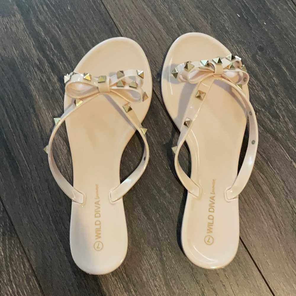 Studded sandals!